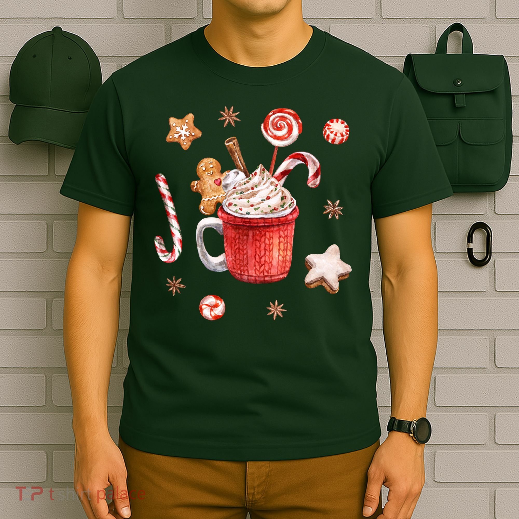 Christmas Season Gingerbread Hot Coco T-Shirt