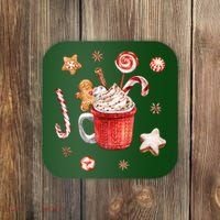 Christmas Season Gingerbread Hot Coco Coaster thumb 0