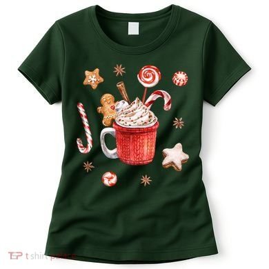 Christmas Season Gingerbread Hot Coco Women's T-Shirt