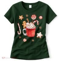 Christmas Season Gingerbread Hot Coco Women's T-Shirt thumb 0