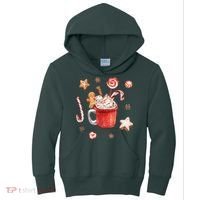 Christmas Season Gingerbread Hot Coco Kids Hoodie thumb 0