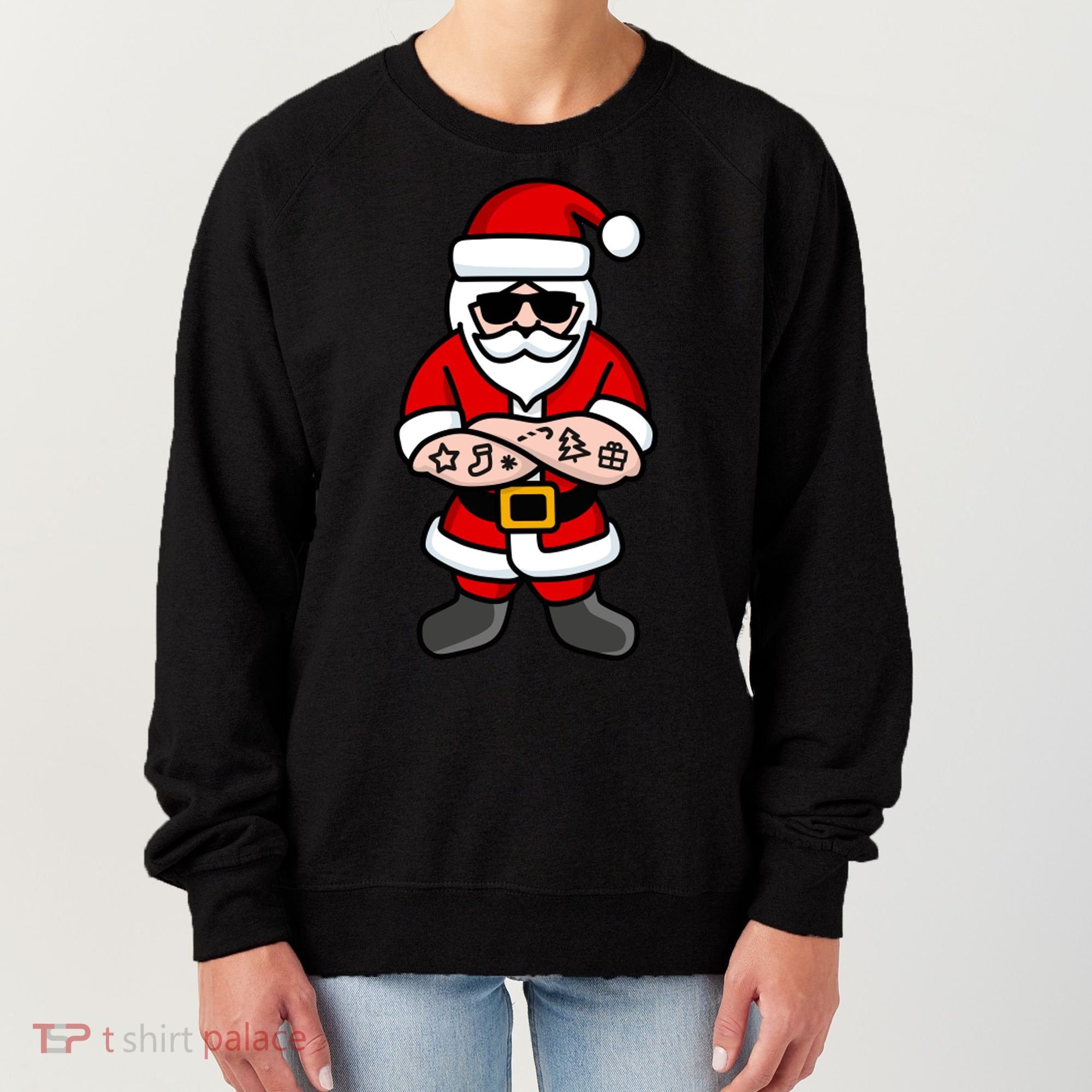 Cool Santa Gangster Women's Sweatshirt