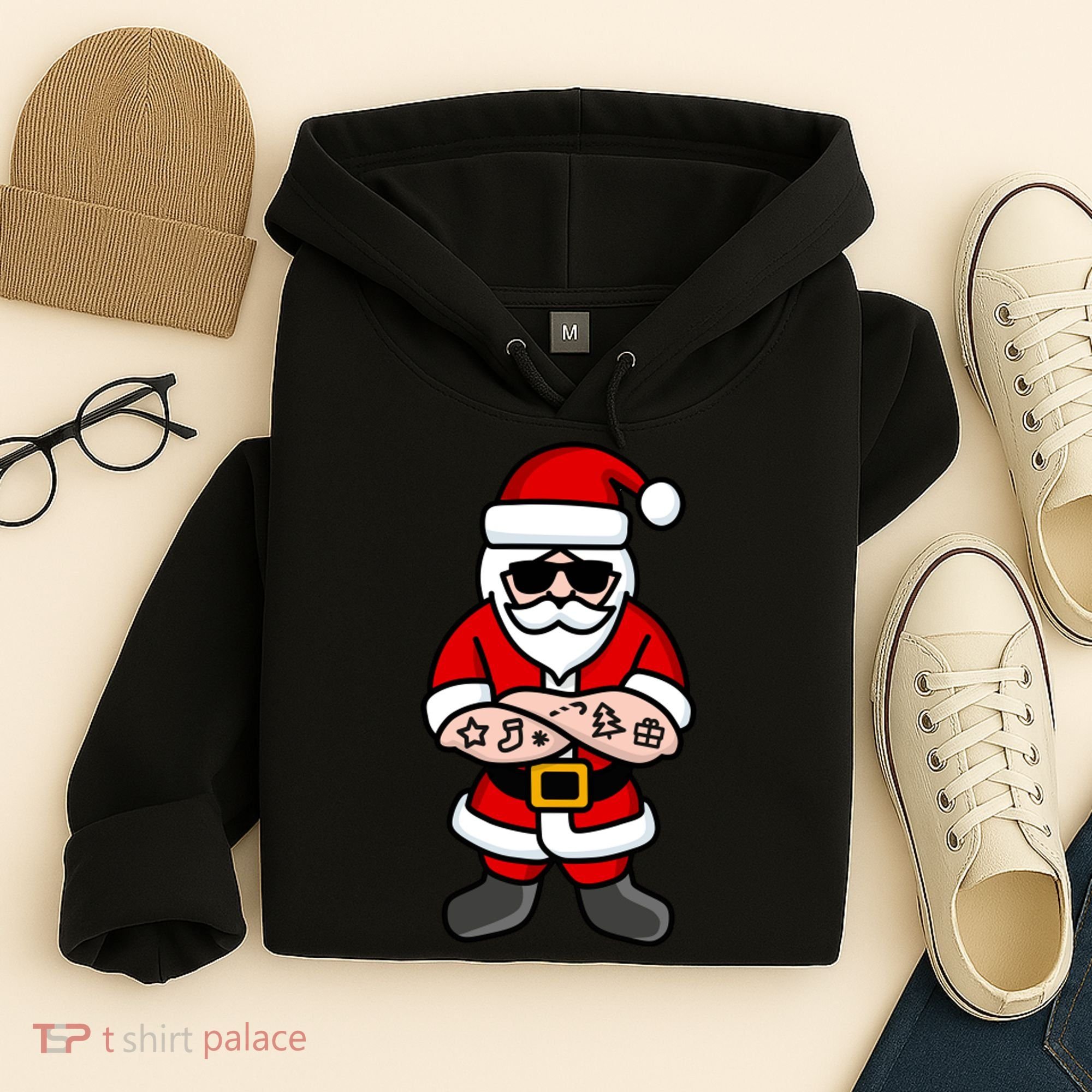Cool Santa Gangster Hoodie