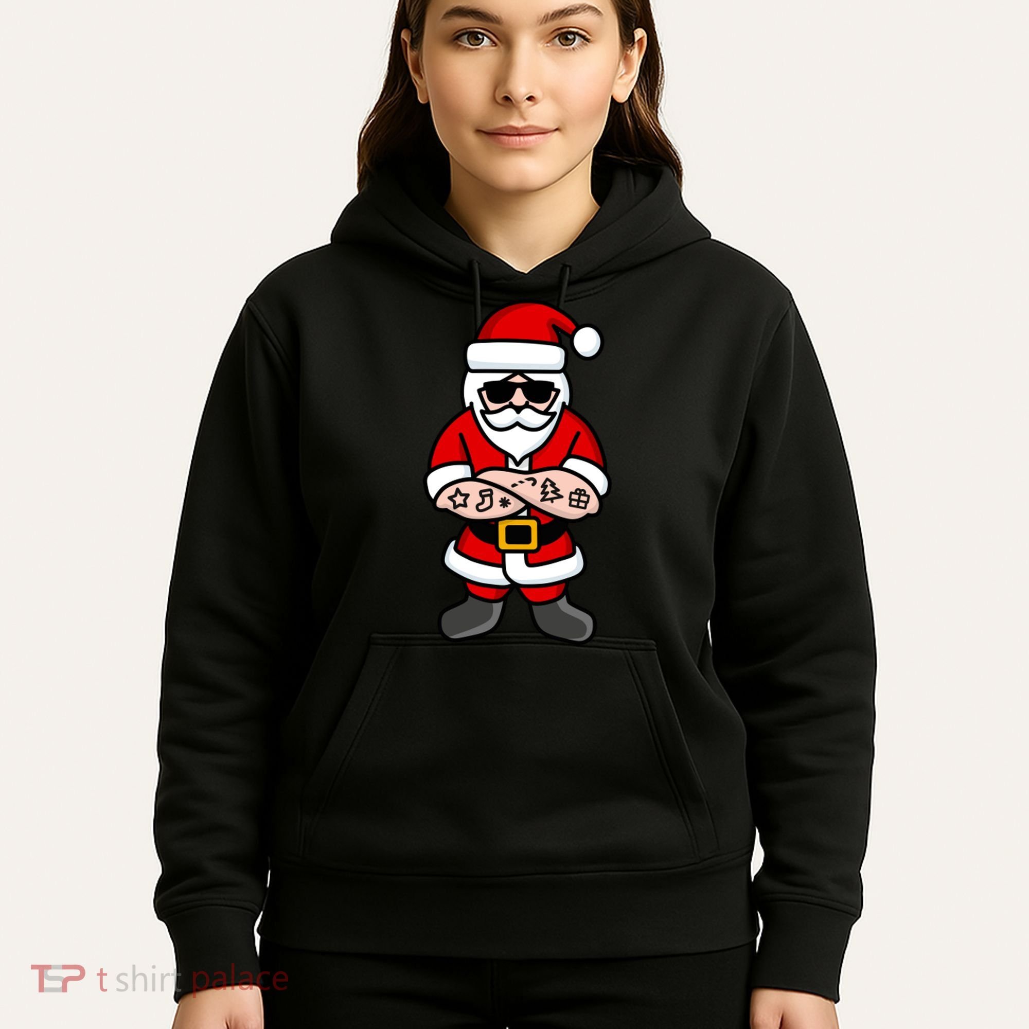 Cool Santa Gangster Hoodie