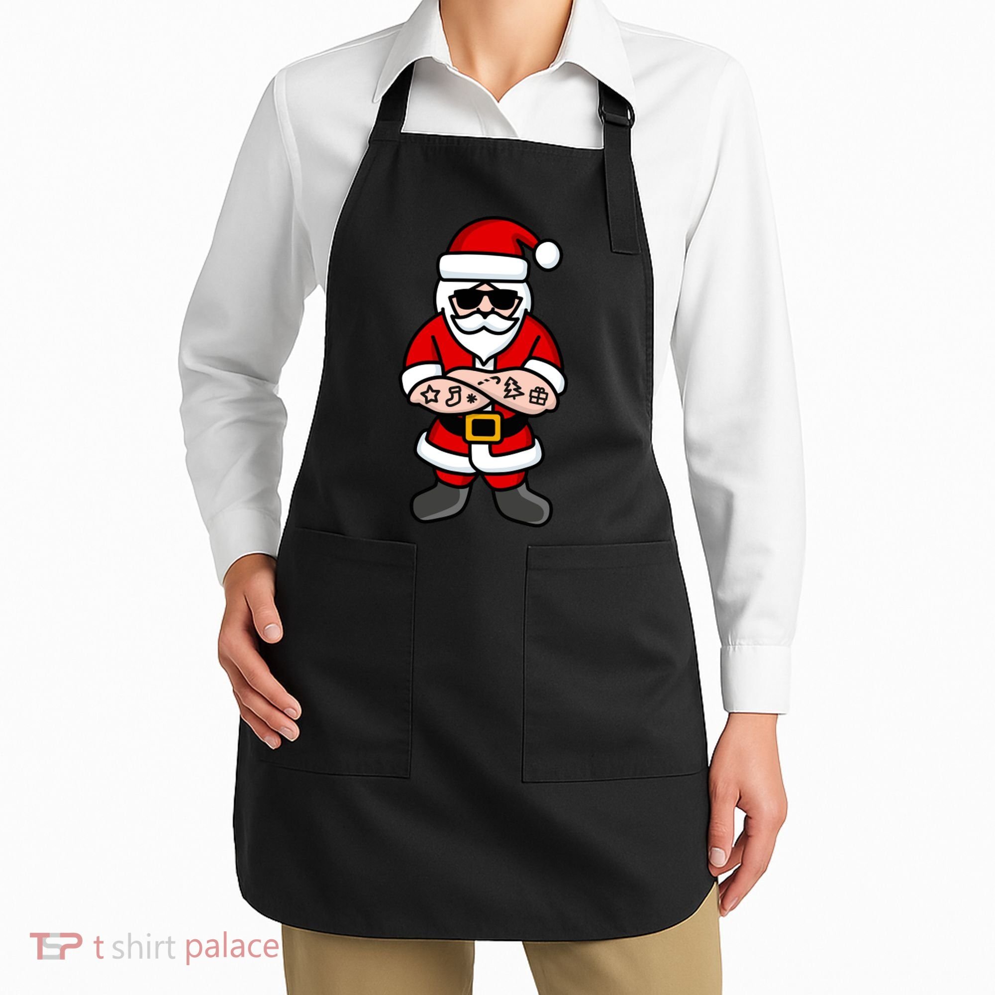 Cool Santa Gangster Apron