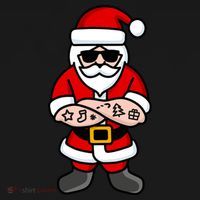 Cool Santa Gangster Pajama Set thumb 2