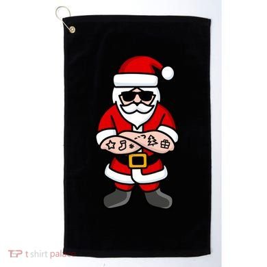 Cool Santa Gangster Golf Towel
