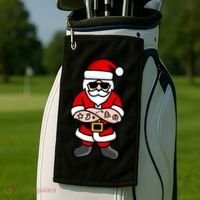 Cool Santa Gangster Golf Towel thumb 2