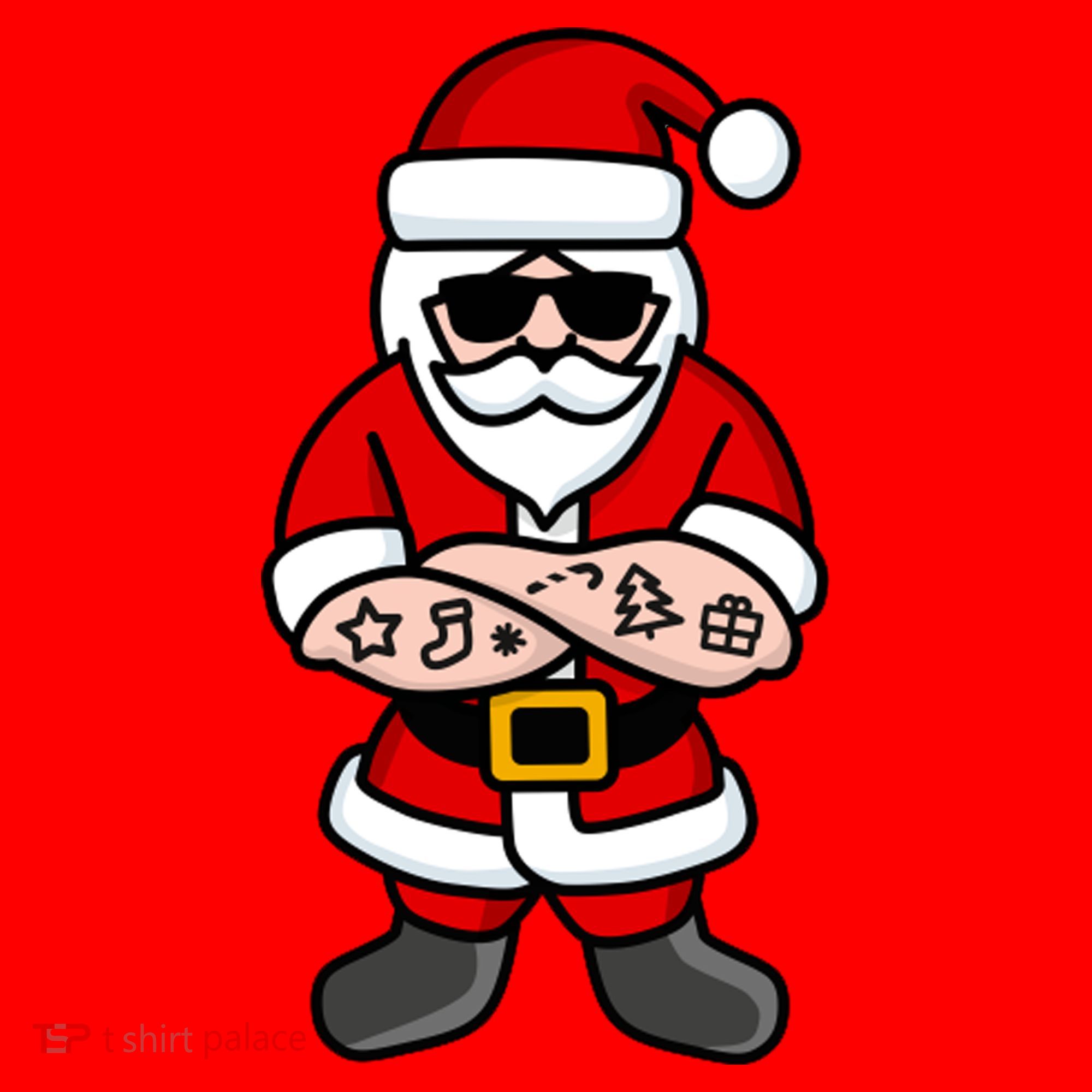 Cool Santa Gangster Santa Hat
