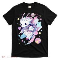 Cute Space Galaxy Axolotl Pastel Goth Aesthetic Nu Goth T-Shirt thumb 0