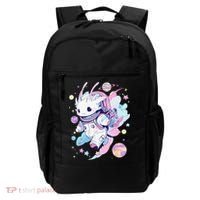 Cute Space Galaxy Axolotl Pastel Goth Aesthetic Nu Goth Backpack thumb 0