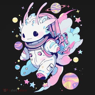 Cute Space Galaxy Axolotl Pastel Goth Aesthetic Nu Goth Baby Long Sleeve Bodysuit