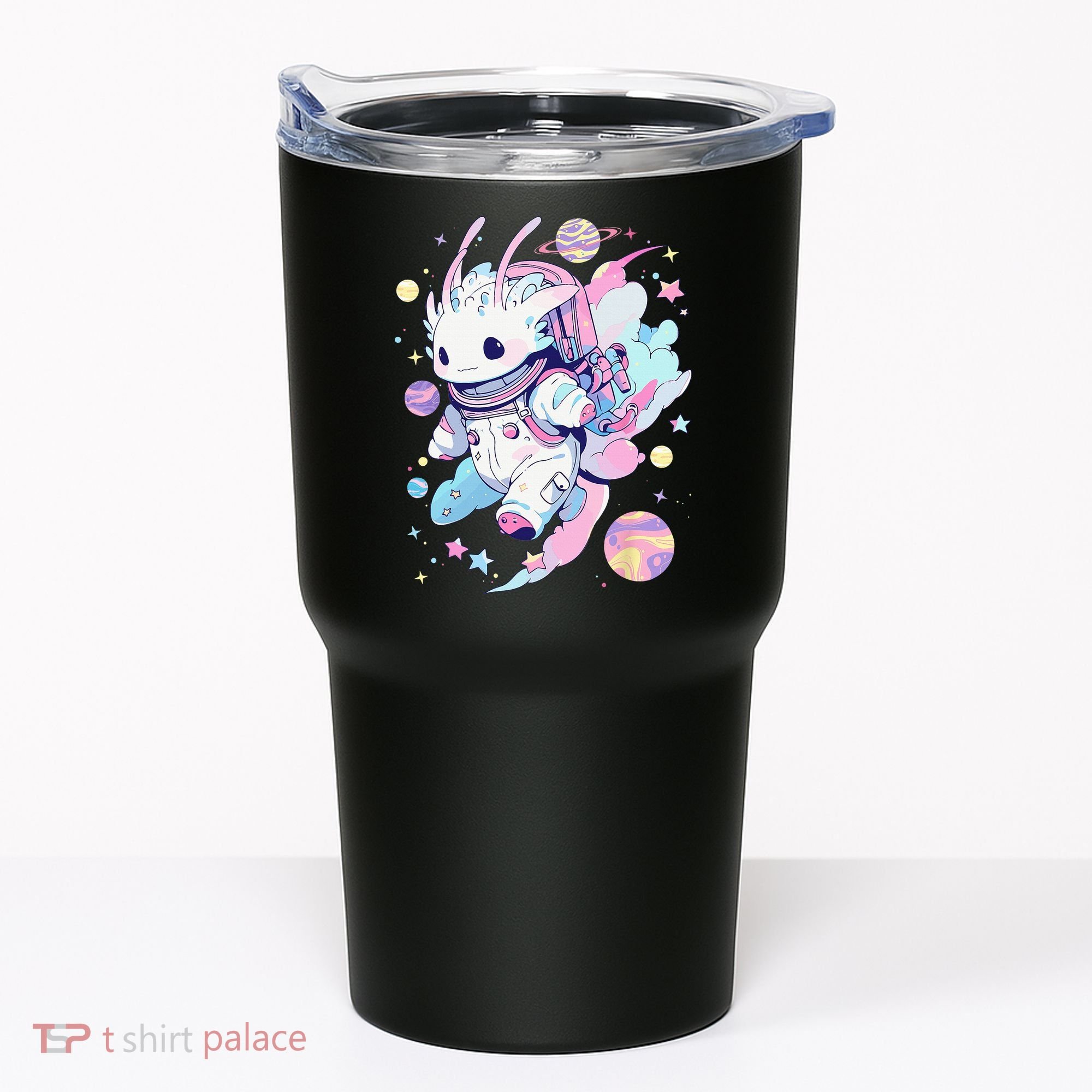 Cute Space Galaxy Axolotl Pastel Goth Aesthetic Nu Goth Tumbler