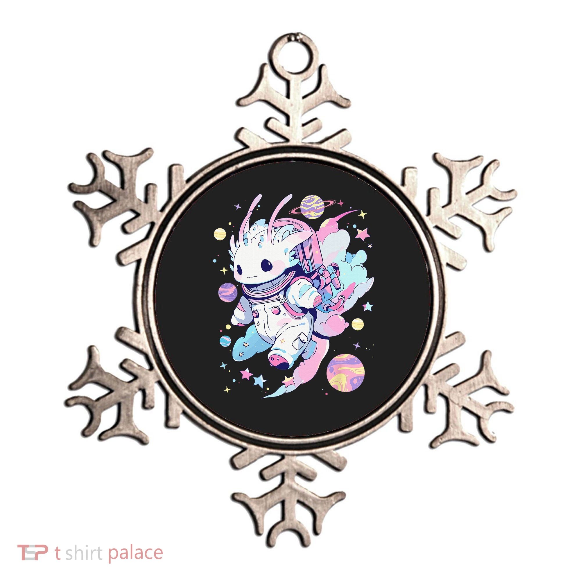 Cute Space Galaxy Axolotl Pastel Goth Aesthetic Nu Goth Ornament