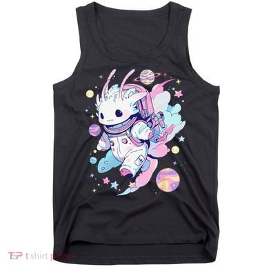 Cute Space Galaxy Axolotl Pastel Goth Aesthetic Nu Goth Tank Top