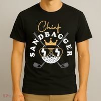 Chief Sandbagger Gift for Golf Meme BJJ Chess Sandbag T-Shirt thumb 3