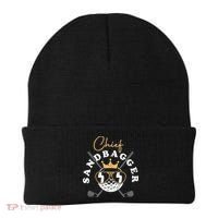 Chief Sandbagger Gift for Golf Meme BJJ Chess Sandbag Beanie thumb 0
