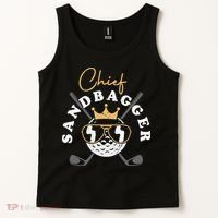 Chief Sandbagger Gift for Golf Meme BJJ Chess Sandbag Tank Top thumb 2