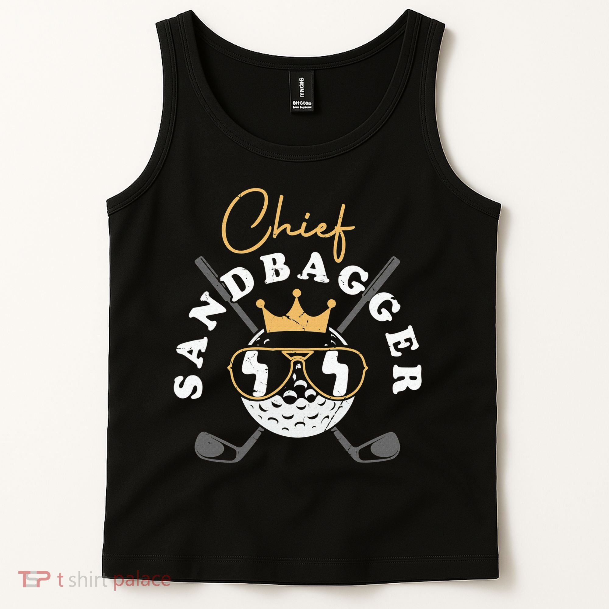 Chief Sandbagger Gift for Golf Meme BJJ Chess Sandbag Tank Top