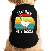 Certified Silly Goose Funny Goose Lover Farmer Farm Life Doggie Tank thumb 0