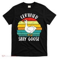 Certified Silly Goose Funny Goose Lover Farmer Farm Life T-Shirt thumb 0