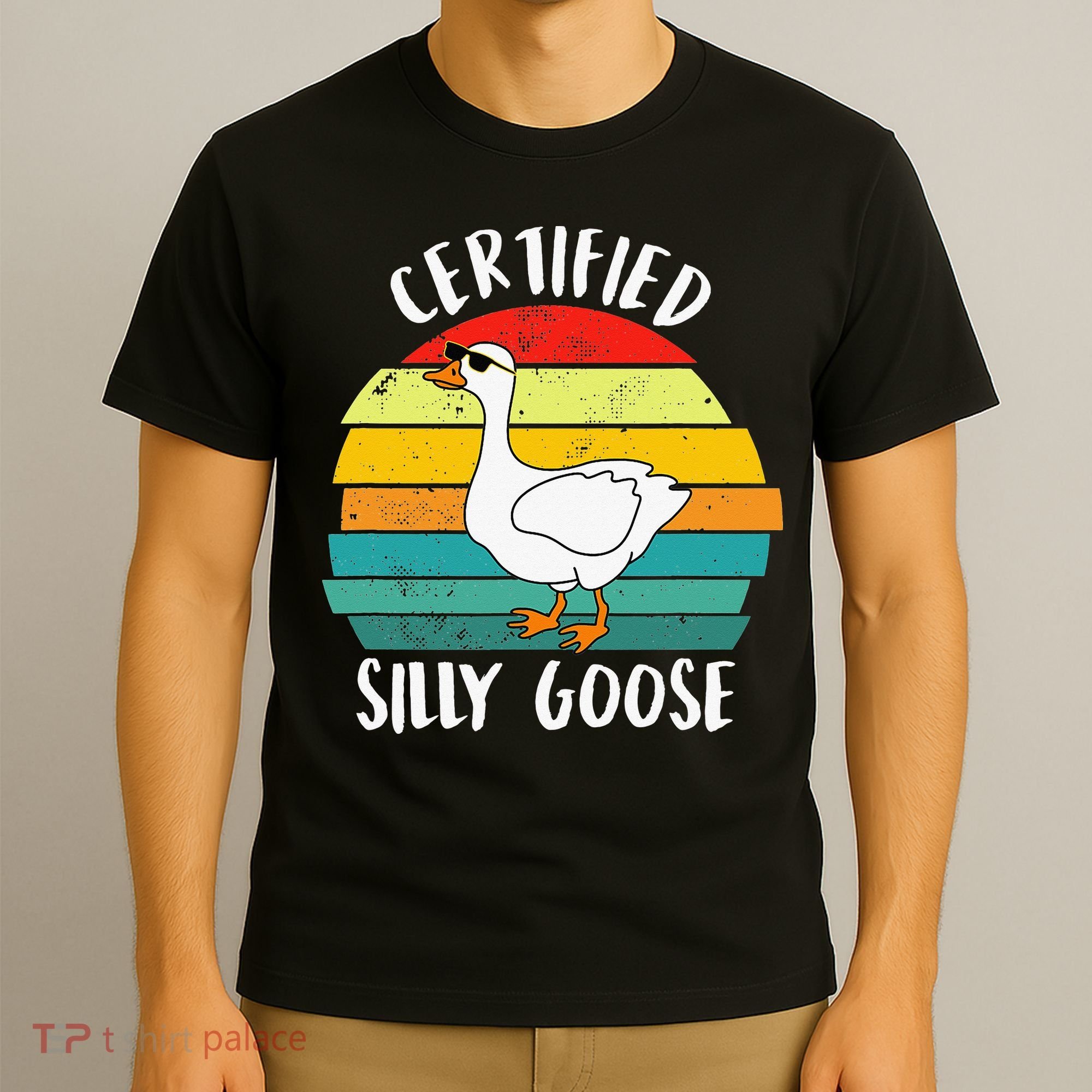 Certified Silly Goose Funny Goose Lover Farmer Farm Life T-Shirt