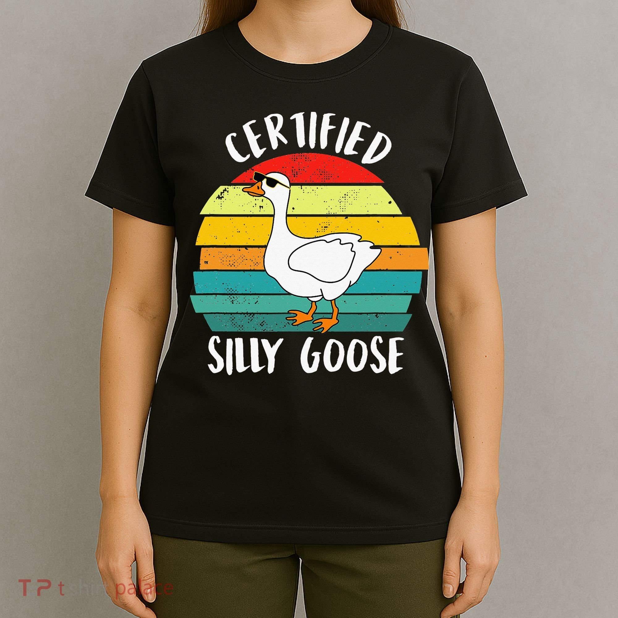 Certified Silly Goose Funny Goose Lover Farmer Farm Life T-Shirt