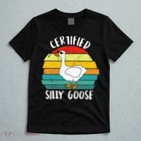 Certified Silly Goose Funny Goose Lover Farmer Farm Life T-Shirt thumb 5