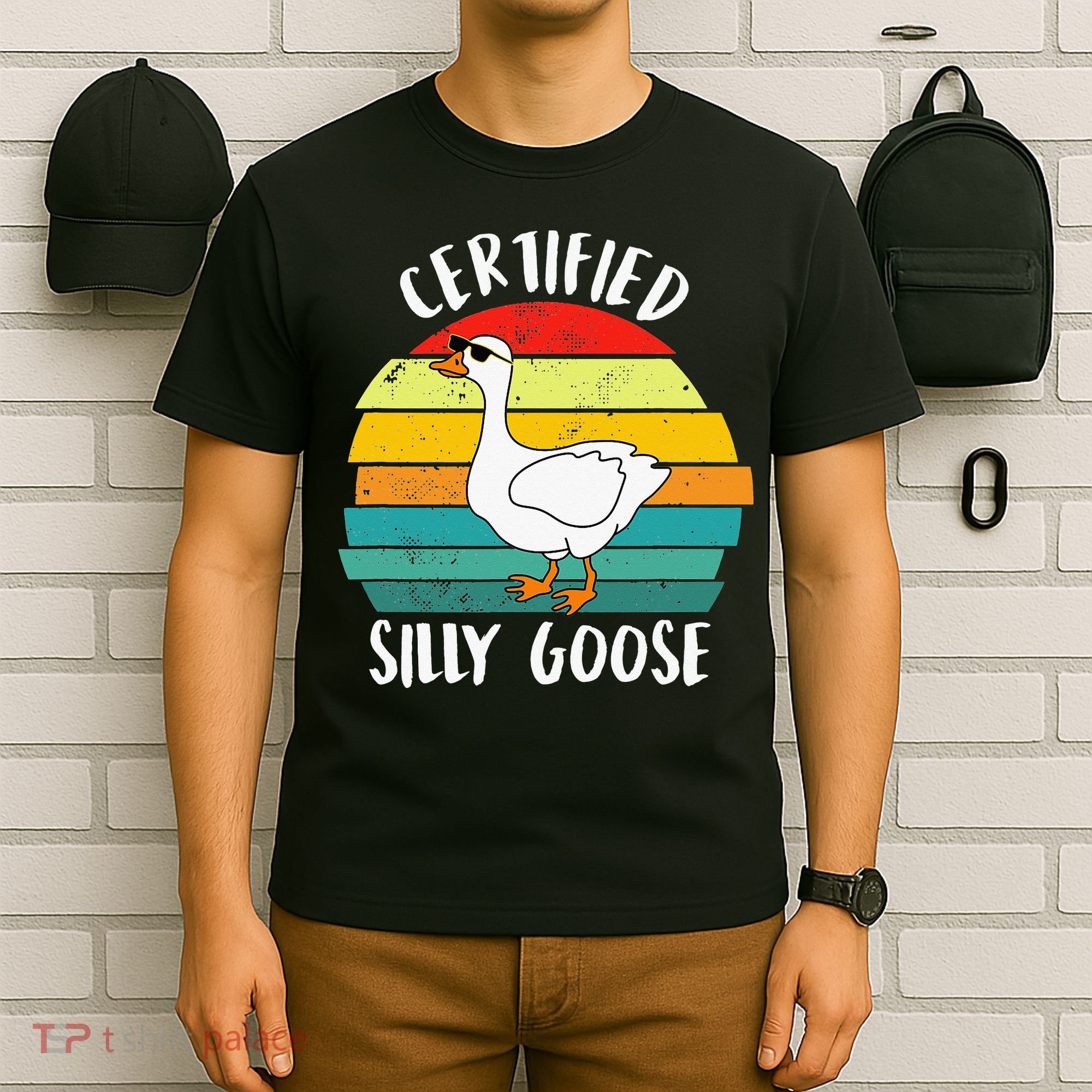 Certified Silly Goose Funny Goose Lover Farmer Farm Life T-Shirt