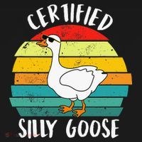 Certified Silly Goose Funny Goose Lover Farmer Farm Life T-Shirt thumb 7