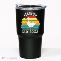 Certified Silly Goose Funny Goose Lover Farmer Farm Life Tumbler thumb 0