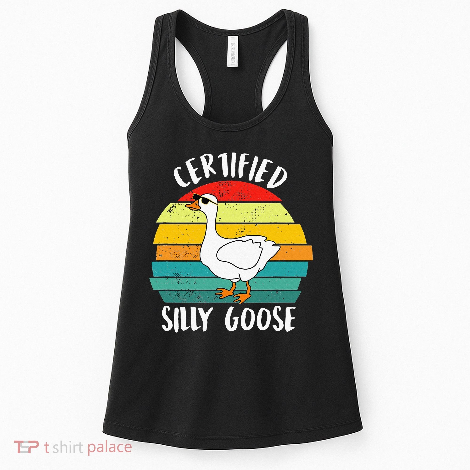 Certified Silly Goose Funny Goose Lover Farmer Farm Life Women's Tank Top