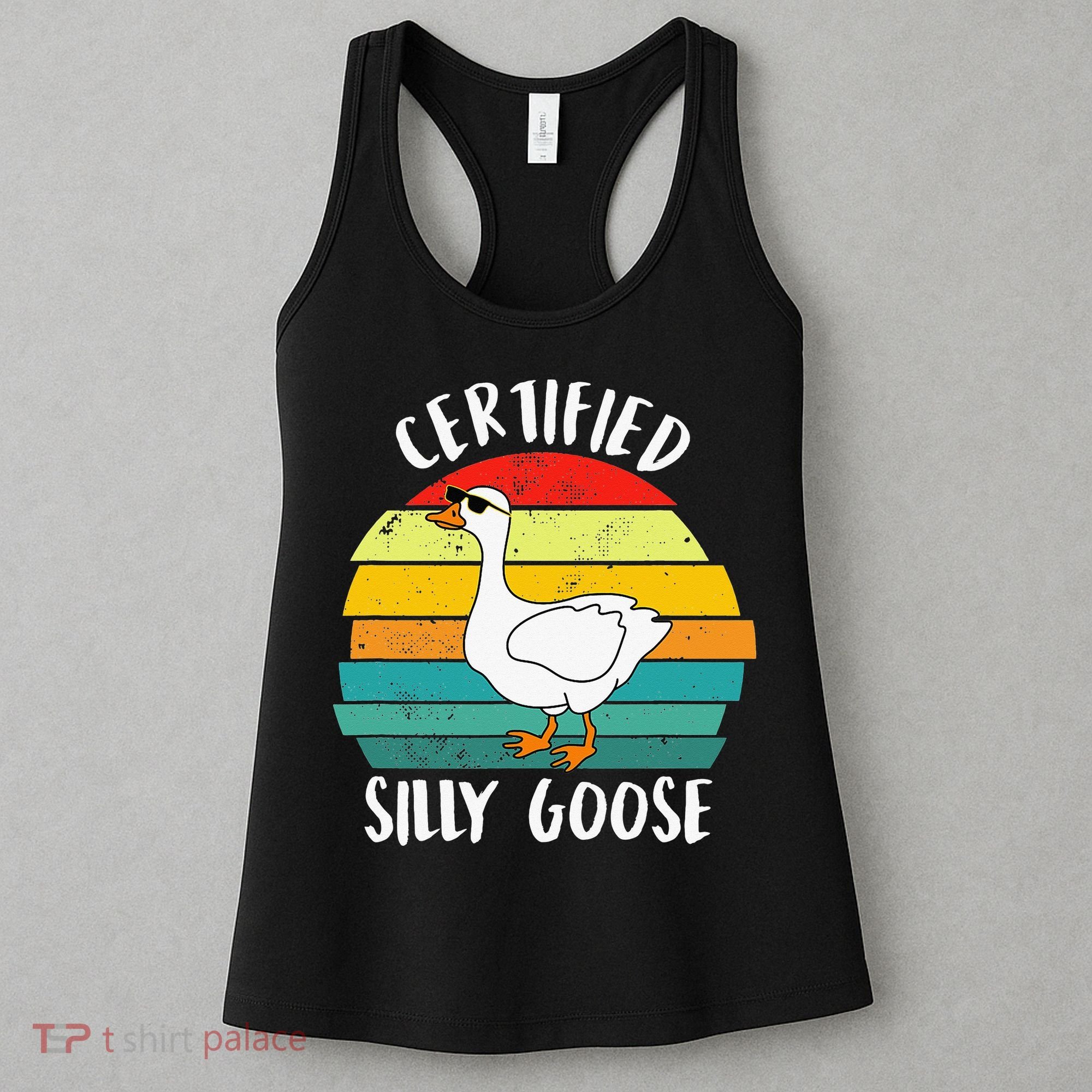 Certified Silly Goose Funny Goose Lover Farmer Farm Life Women's Tank Top