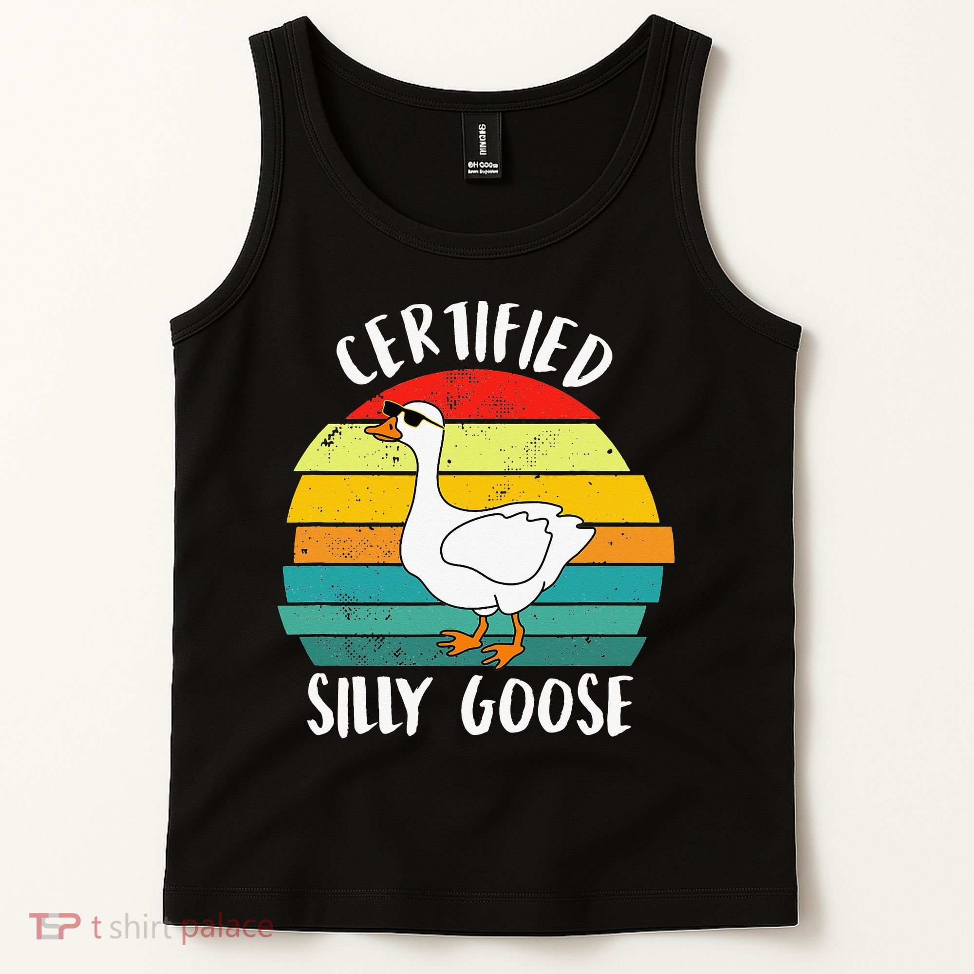 Certified Silly Goose Funny Goose Lover Farmer Farm Life Tank Top