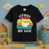 Certified Silly Goose Funny Goose Lover Farmer Farm Life Toddler T-Shirt thumb 3