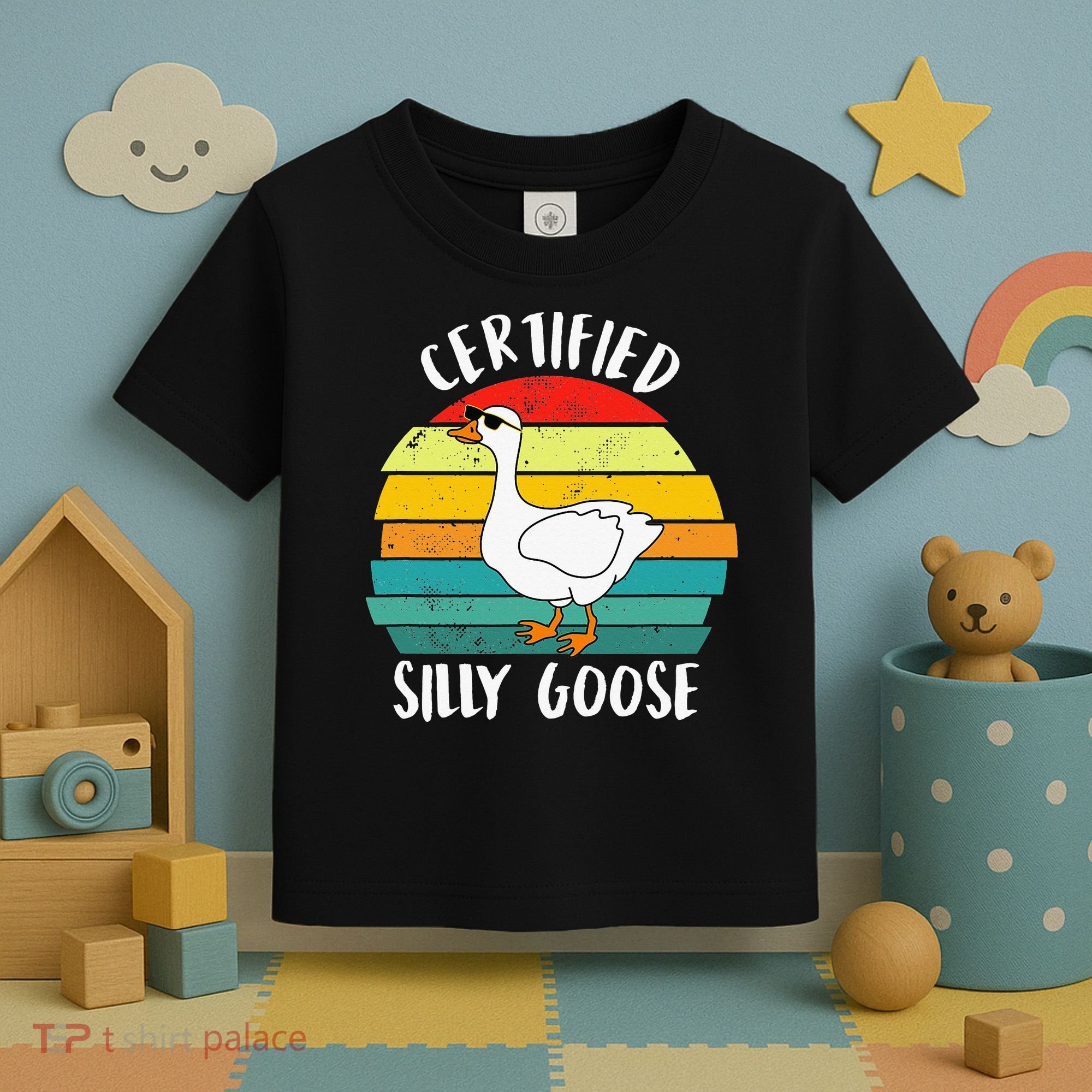 Certified Silly Goose Funny Goose Lover Farmer Farm Life Toddler T-Shirt