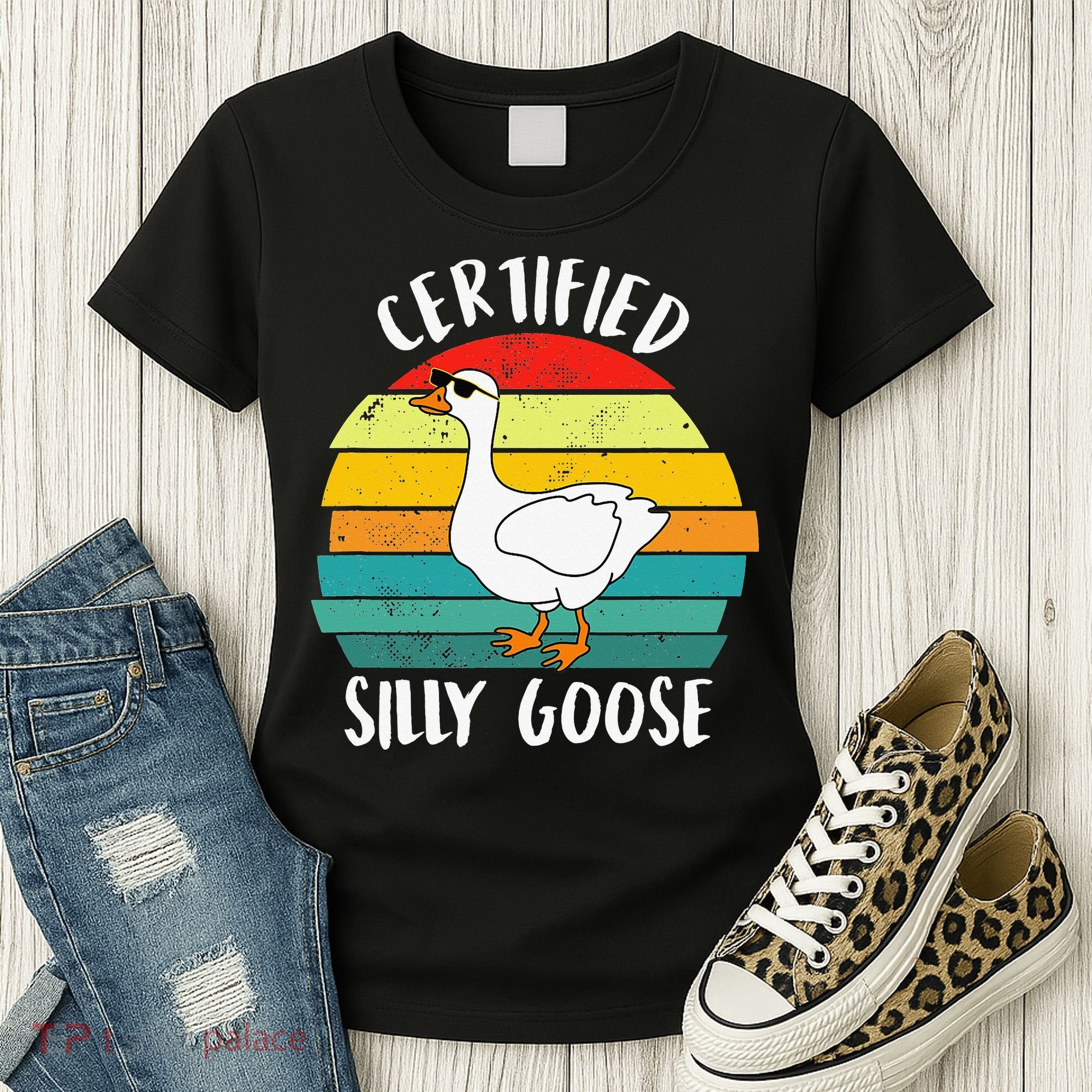 Certified Silly Goose Funny Goose Lover Farmer Farm Life Women's T-Shirt