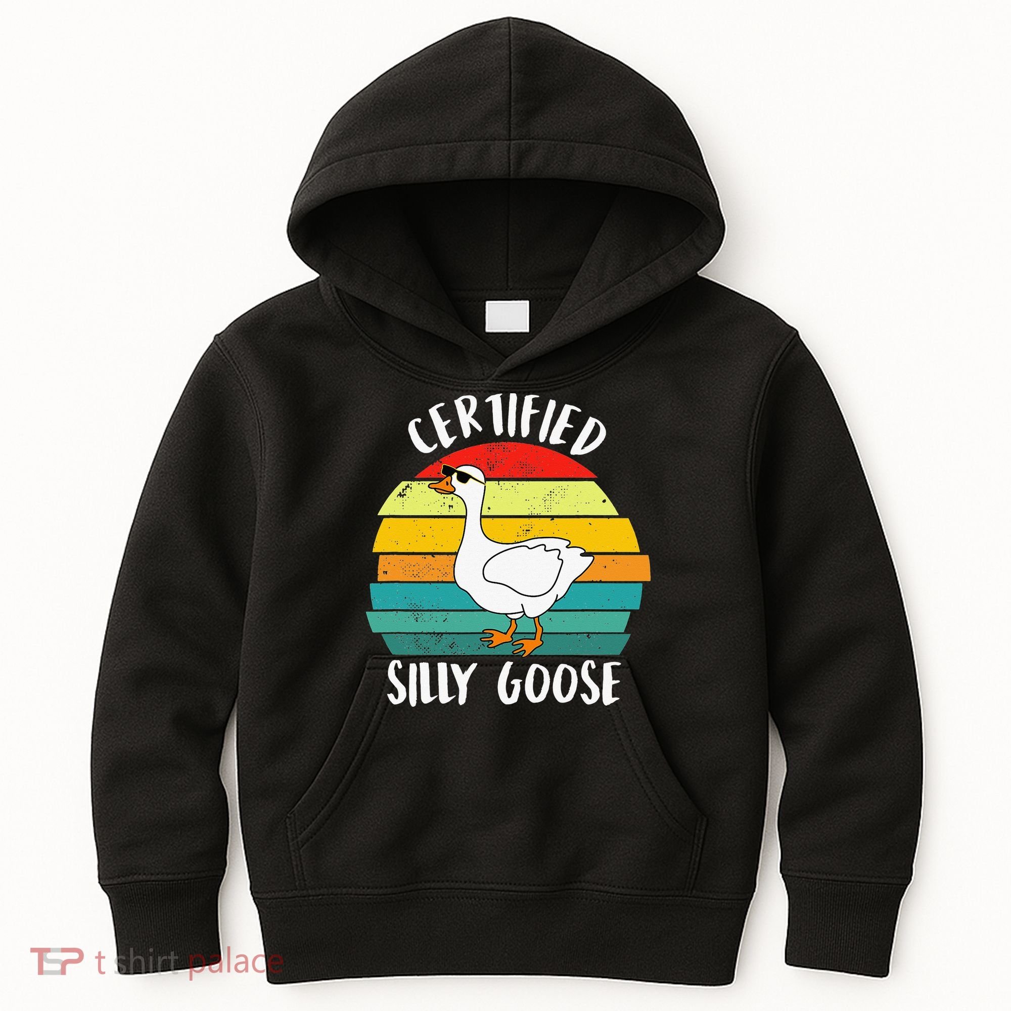 Certified Silly Goose Funny Goose Lover Farmer Farm Life Kids Hoodie