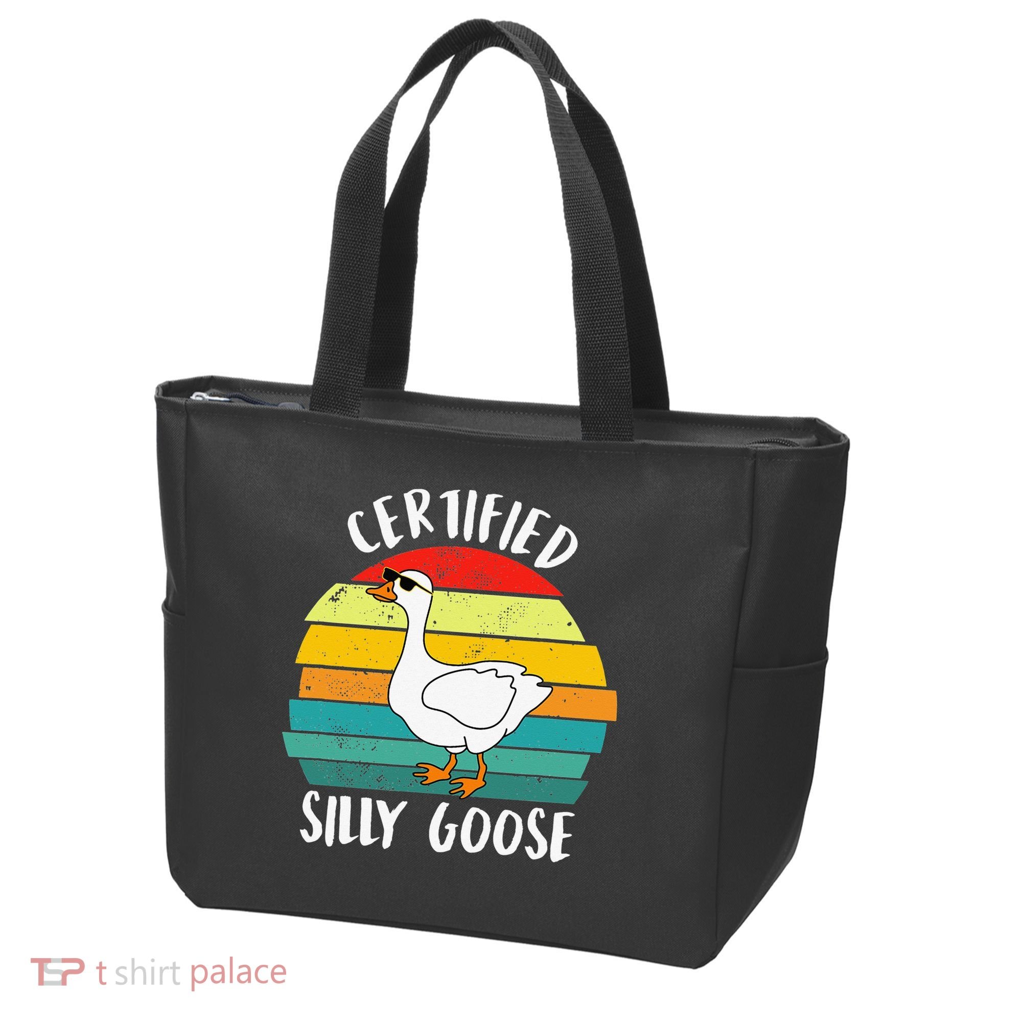 Certified Silly Goose Funny Goose Lover Farmer Farm Life Tote Bag