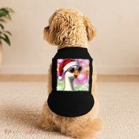 Cool Silly Goose Santa Christmas Bubble Gum Doggie Tank thumb 2
