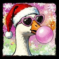 Cool Silly Goose Santa Christmas Bubble Gum Coffee Mug thumb 5