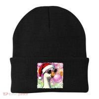 Cool Silly Goose Santa Christmas Bubble Gum Beanie thumb 0