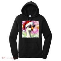 Cool Silly Goose Santa Christmas Bubble Gum Women's Hoodie thumb 0