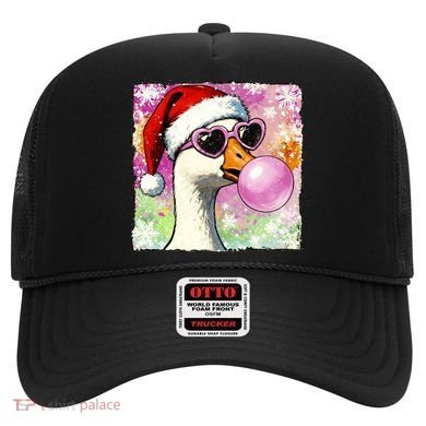 Cool Silly Goose Santa Christmas Bubble Gum Hat