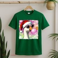Cool Silly Goose Santa Christmas Bubble Gum T-Shirt thumb 2
