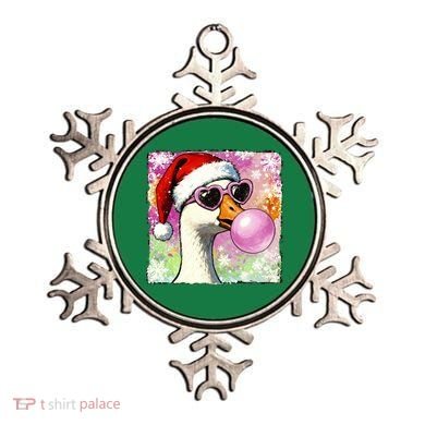 Cool Silly Goose Santa Christmas Bubble Gum Ornament