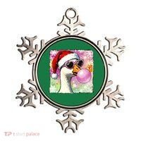 Cool Silly Goose Santa Christmas Bubble Gum Ornament thumb 0