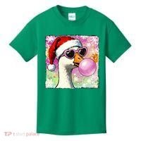 Cool Silly Goose Santa Christmas Bubble Gum Kids T-Shirt thumb 0