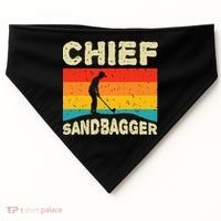 Chief Sandbagger Golfer Player Golf Lover USA-Made Doggie Bandana thumb 0