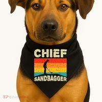 Chief Sandbagger Golfer Player Golf Lover USA-Made Doggie Bandana thumb 1